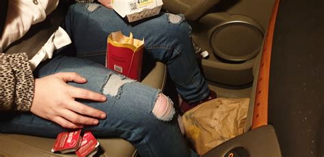 Desperate Pee Accident In My Tight Ripped Jeans In The Car Today At The Drive Thru With A