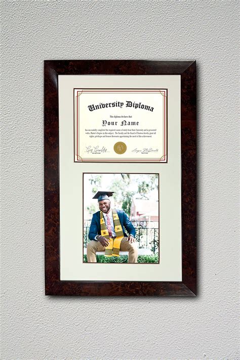 Graduation University Reverse Double 8x10 Certificates Document Photo Openings Frame Matte