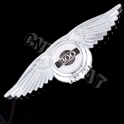 3d Angel Wing 300 Logo Car Front Hood Emblem Badge Decal Sticker For