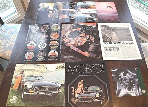 Mgb Original Sales Brochures And Road Track Reprint