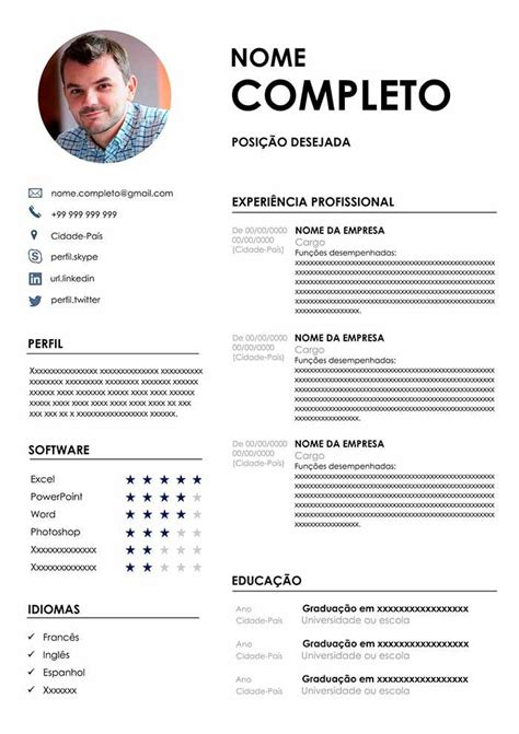 A Professional Resume Template With An Image On The Front And Back