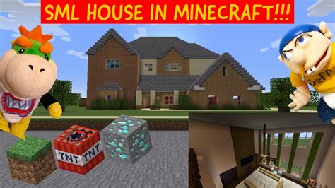 I Built The Sml Housein Minecraft Youtube