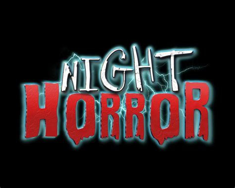 Logo Night Horror Neon Signs Horror Logo