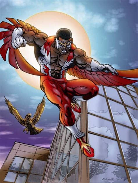 The Falcon Black Comics Falcon Marvel Superhero