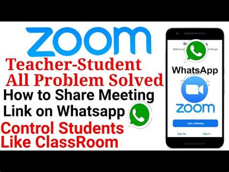 How to Create & Share Link Zoom Meeting App Link on Whatsapp - YouTube