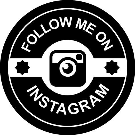 Follow Me On Instagram Retro Badge Vector Svg Icon Svg Repo