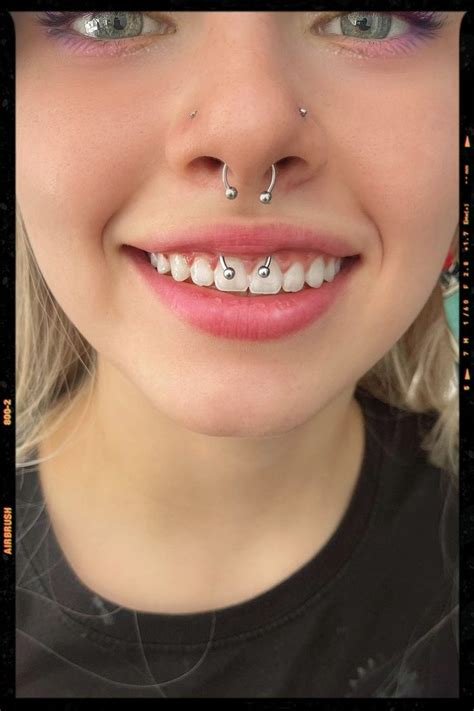 Smiley Piercing Face Piercings Cute Nose Piercings Smiley Piercing