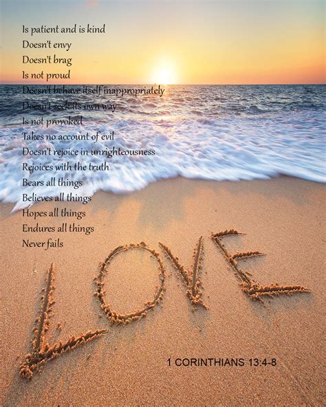 1 Corinthians 134 8 Love Is Patient Free Bible Verse Art Downloads