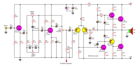 N Amplifier Circuit Diagram W Ocl Integrated Pcb