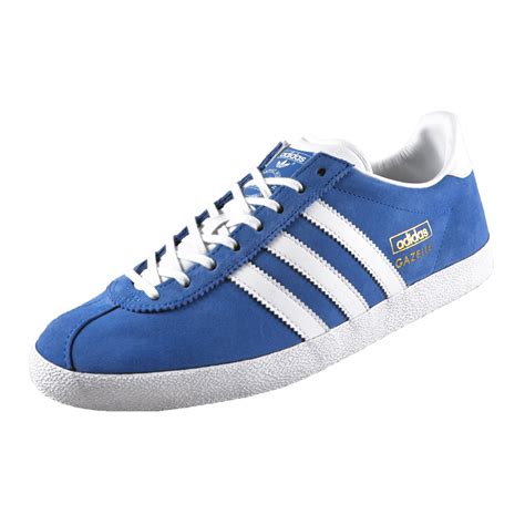 Adidas Originals Mens Gazelle OG Classic Retro Trainers Blue Authentic EBay