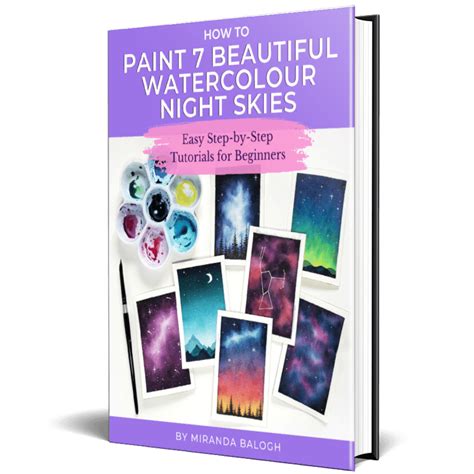 How To Paint 7 Beautiful Watercolour Night Skies In 2023 Watercolor