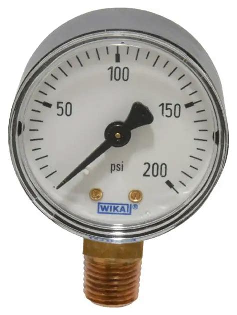 Wika Pressure Gauge 0 200 Psi 4252960 Penn Tool Co Inc