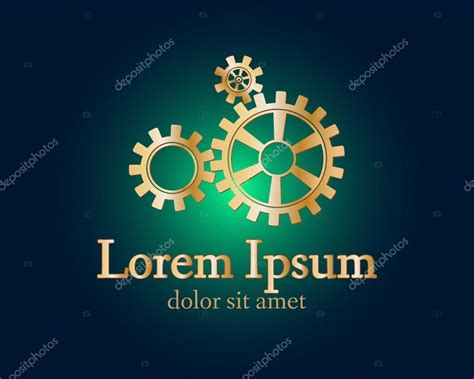 Golden Gears Logo Stock Vector By ©mary1507 86916216