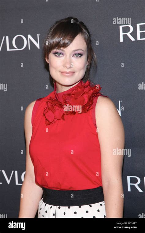 olivia wilde is anunced as the new revlon brand ambassador at an event held at the lambs club