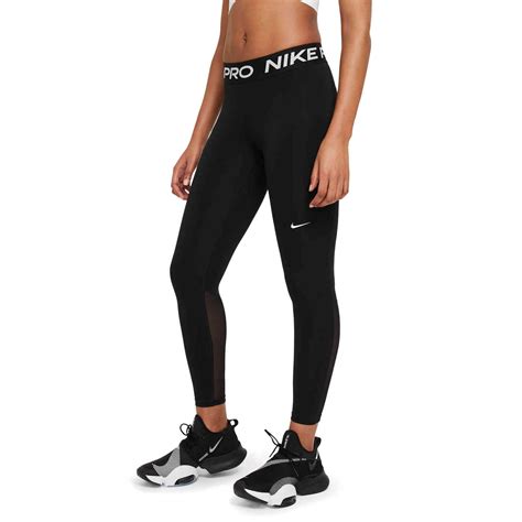 Women S Nike Pro 365 Tights Black And White Soccer Master