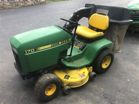 Sold Price John Deere 170 Riding Mower With Bagger April 6 0122 9