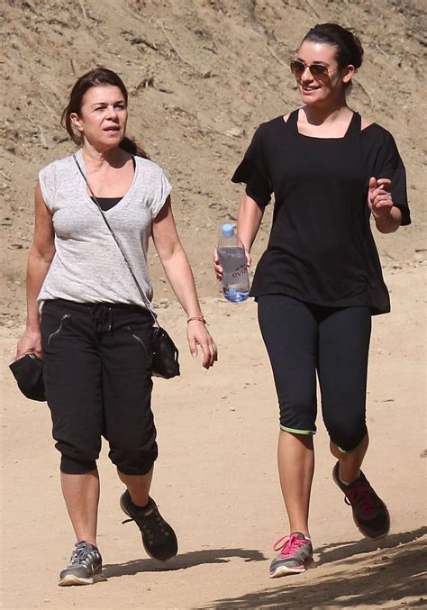 lea michele hiking with her mom in california october 2014 celebmafia