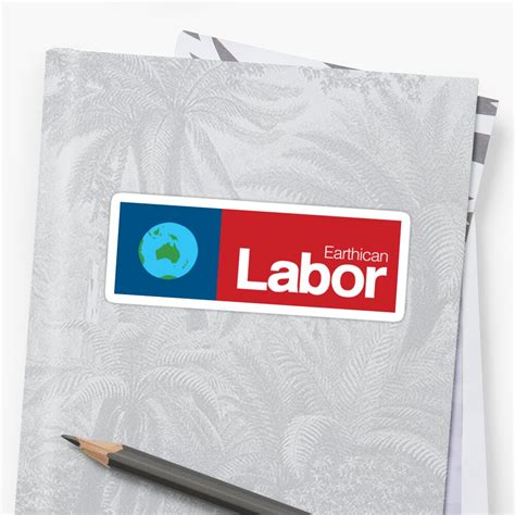 Australian Labor Party Logo Inspired By Futurama Sticker By