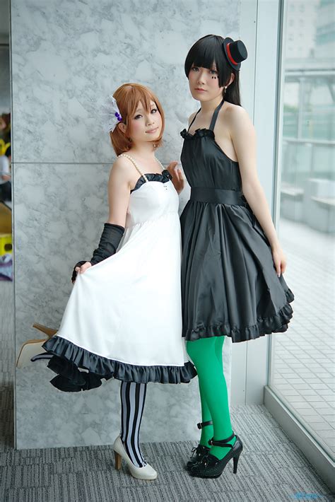 Akiyama Mio Black Legwear Brown Eyes Cosplay Dress Elbow Gloves