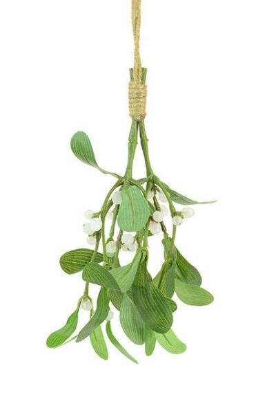 Hanging Artificial Mistletoe Bunch Christmas Floristry Crafts For