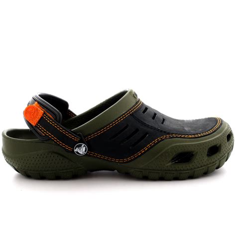 Mens Crocs Yukon Sport Slip On Lightweight Leather Clogs Sandals Shoes