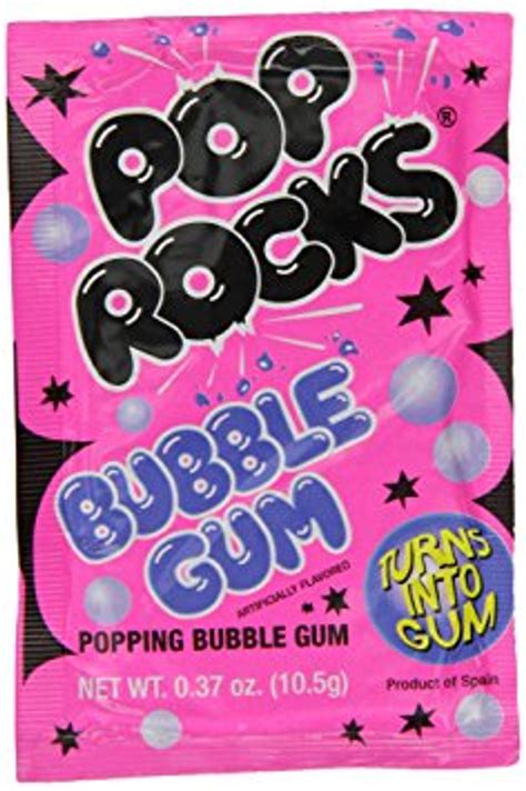 Pop Rocks Bubble Gum 105g Popping Candy Usa Candy Factory
