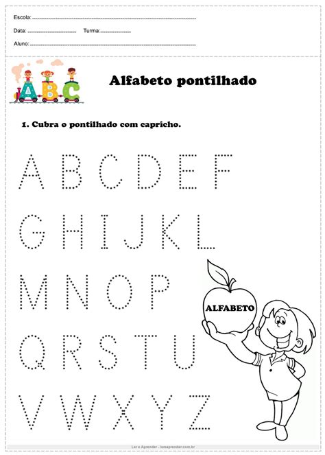 Alfabeto Pontilhado Para Imprimir Ler E Aprender Atividades Com O Alfabeto Alfabeto