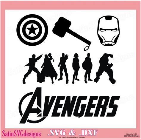Image result for Avengers Free SVG Files | Cricut, Superhero svg