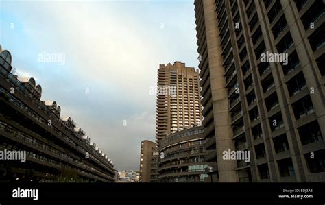 A View Of The Barbican Estate Buildings Residential High Rise Tower