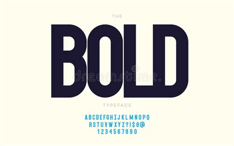 Vector Bold Condensed Grotesque Font With Gradient Shadows Uppercase