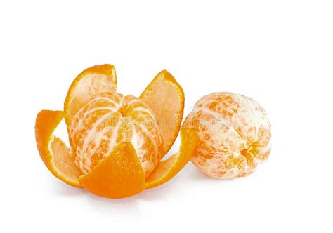 Two Peeled Mandarin Orange Stock Photo Image Of Freshness 28762640