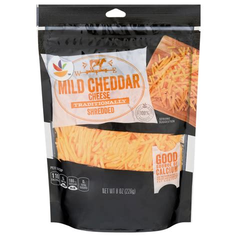 save on our brand cheddar cheese mild shredded natural order online delivery martin s