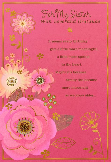 If you already have an account, you can log in with your username and password. Love and Gratitude Flowers Birthday Card for Sister - Greeting Cards - Hallmark