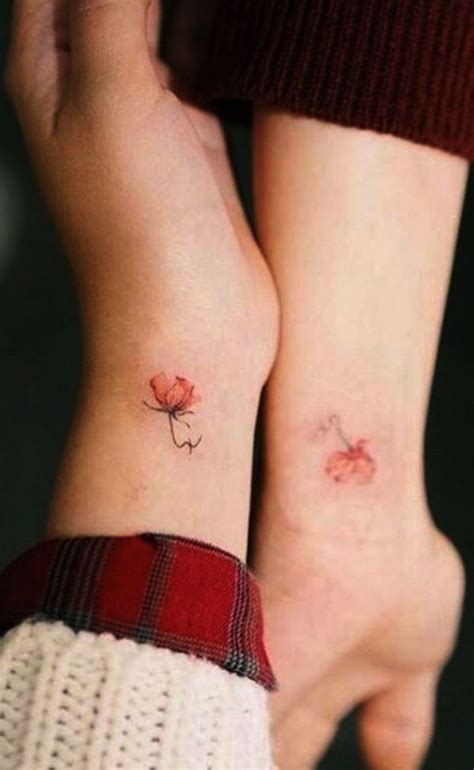 25 Bästa Matching Sister Tattoos Idéerna På Pinterest