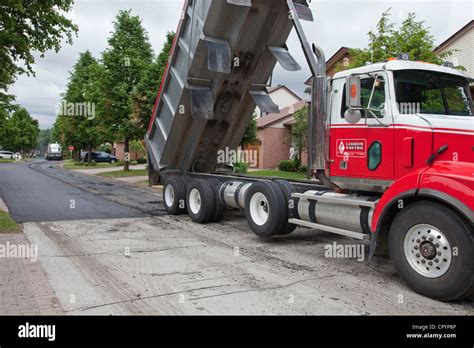 Truck Re Paving Subdivision Hi Res Stock Photography And Images Alamy