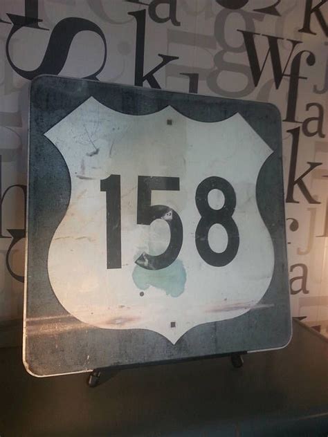 Retired Official United States Highway Sign Route 158 Free Etsy