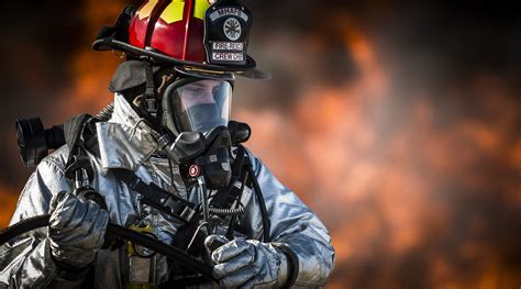 Free Images Fire Profession Helmet Gas Mask Breathing Apparatus Emergency Firefighter