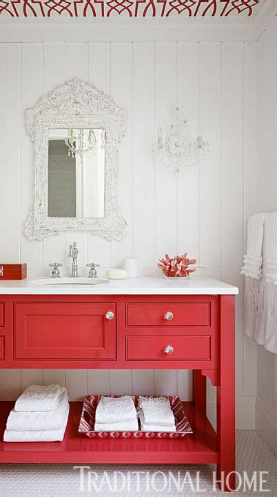 Double bathroom vanities come in lots of different shapes and sizes. Be Inspired To Paint Your Bathroom Vanity (a non-neutral ...