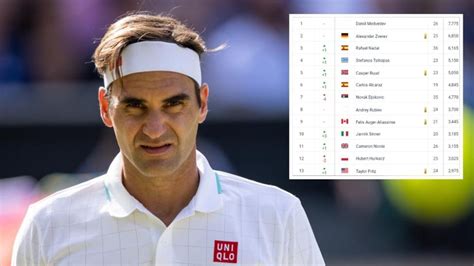 Wimbledon 2022 Roger Federer Vanishes From Atp Rankings In 25 Year First Tennis News
