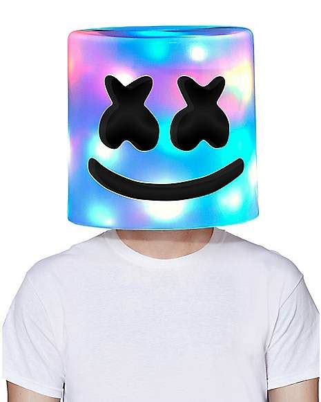 Light Up Led Marshmello Full Mask