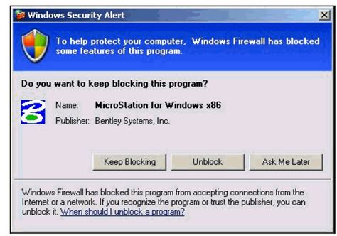 Microsoft Windows Security Alerts On Windows Xp Microstation Wiki