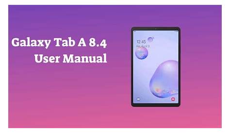 Samsung Galaxy Tab A 8.4 (T307U) User Manual - PhoneCurious