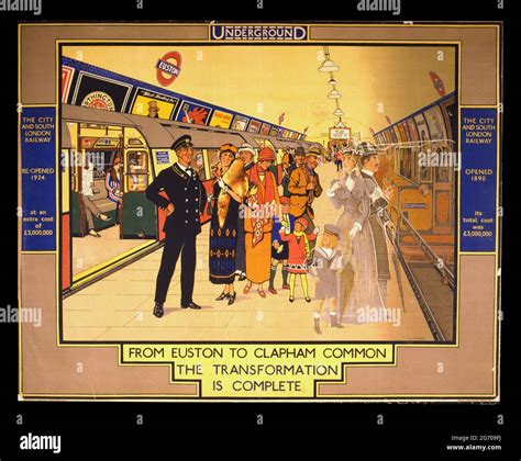 London Underground Poster Stock Photo Alamy