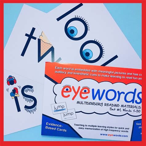 Eyewords Multisensory Sight Words Visual Auditory Kinesthetic