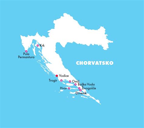 Vodice Chorvatsko Mapa Mapa