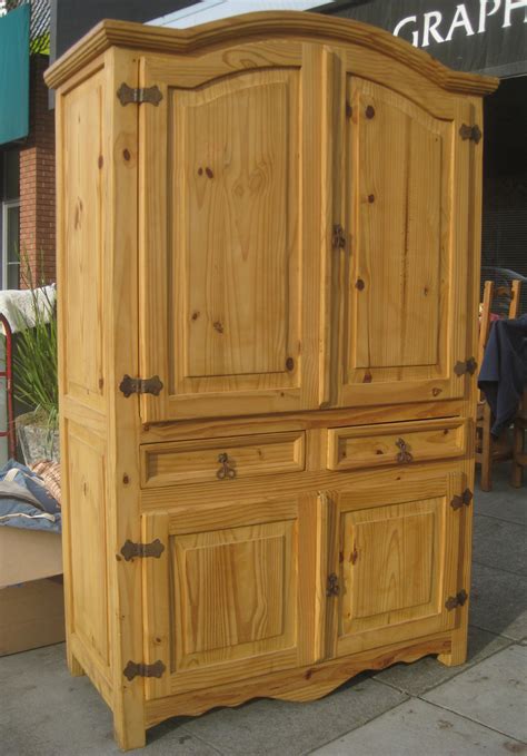 UHURU FURNITURE & COLLECTIBLES: SOLD - Pine Armoire - $145
