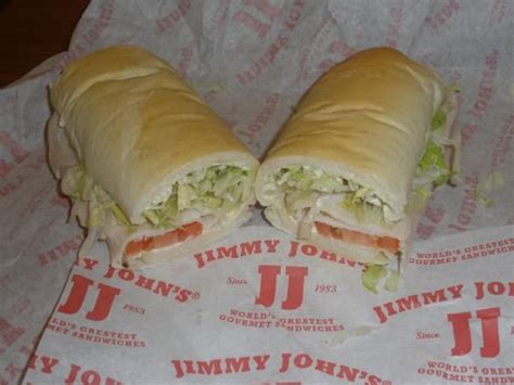 Jimmy Johns Turkey Tom Jimmy Johns Gourmet Sandwiches Fresh Rolls