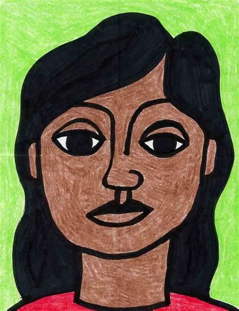 Easy Creative Self Portrait Art Project For Kids Léger Style