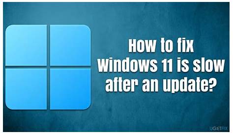 How to fix Windows 11 is slow after an update?