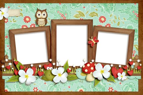 Picture Frame Collage Layout Template